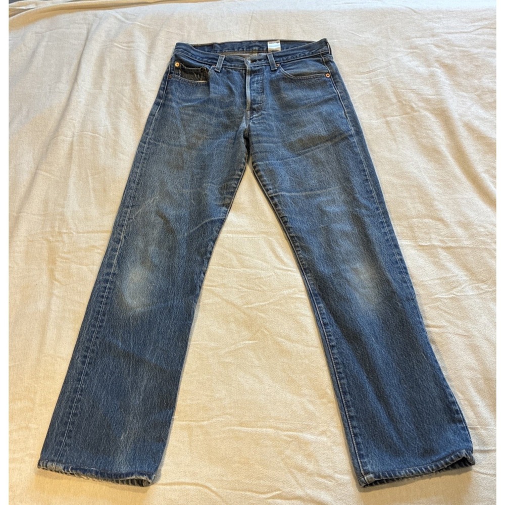Levi's Men's Jeans 31 X 38** Med Blue 501 XX Y2K Vintage Straight Fit Button Fly